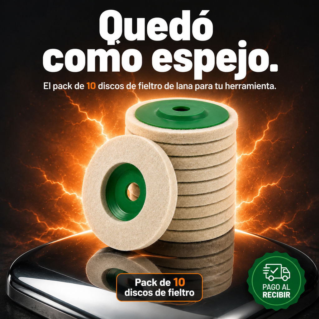 Disco Pulidor® Discos fieltro lana x 10 - 32443 — vista 1