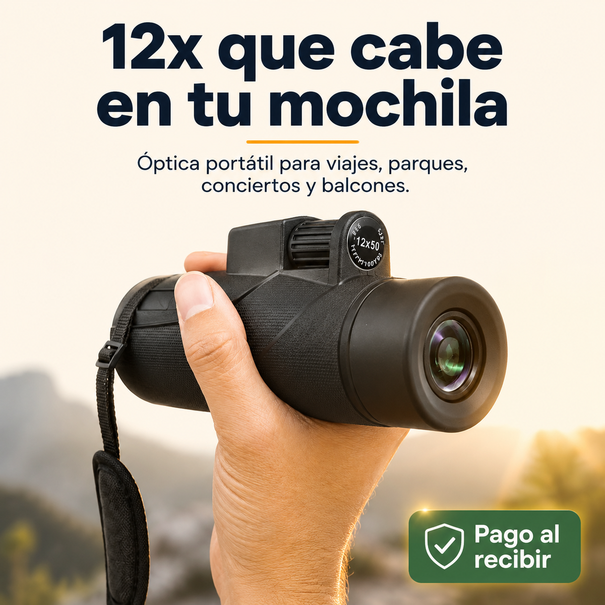 Monocular Telescópico HD Visión Nocturna — vista 1